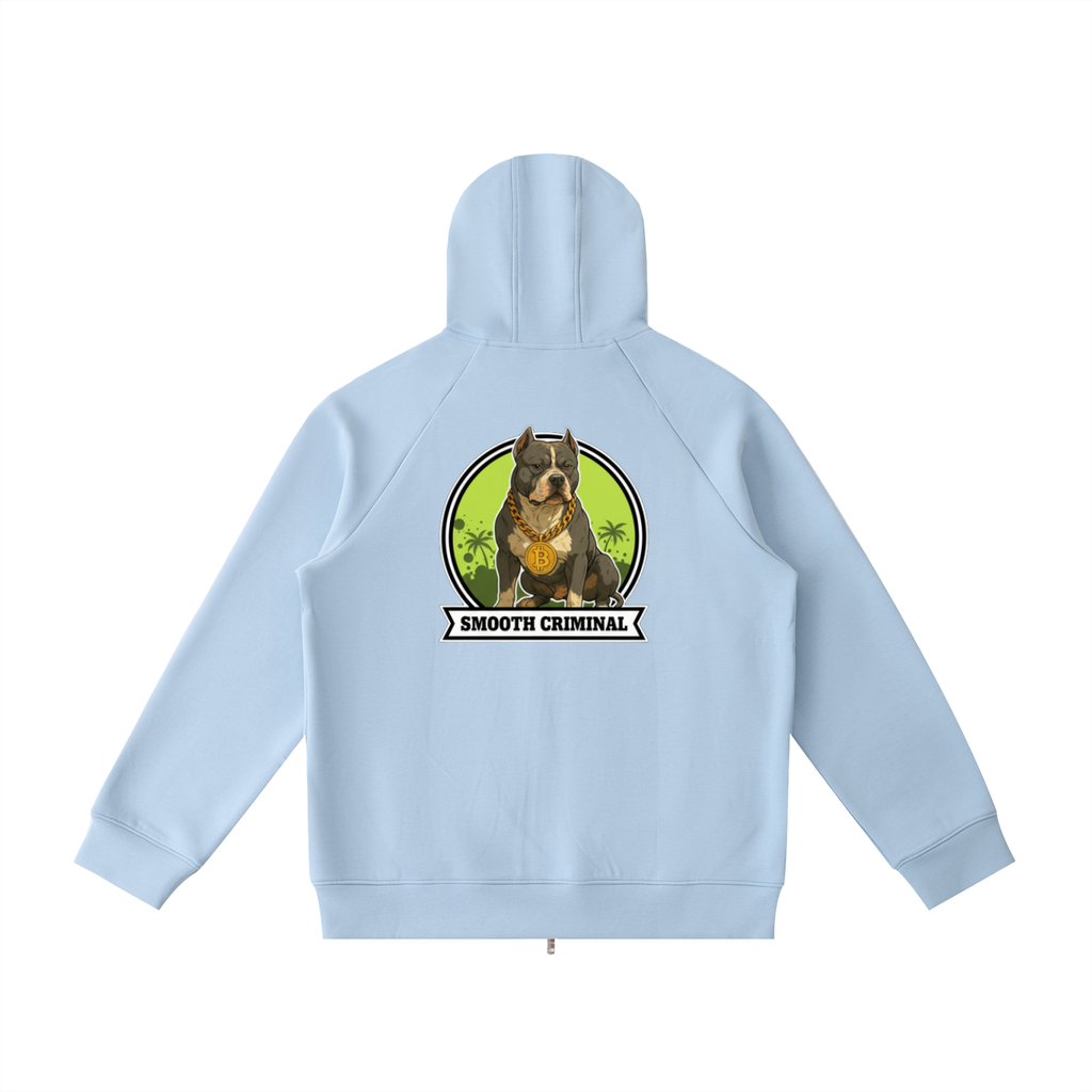 Heavyweight Raglan Sleeve Zip Hoodie