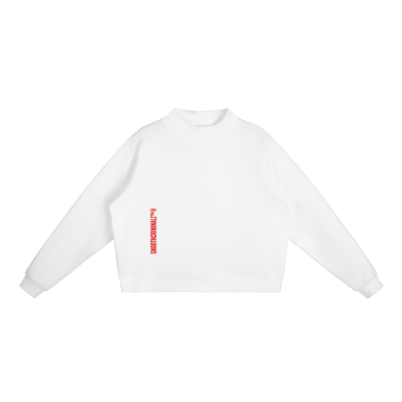 Essential Fleece Mock-Neck Crew Sweatshirt