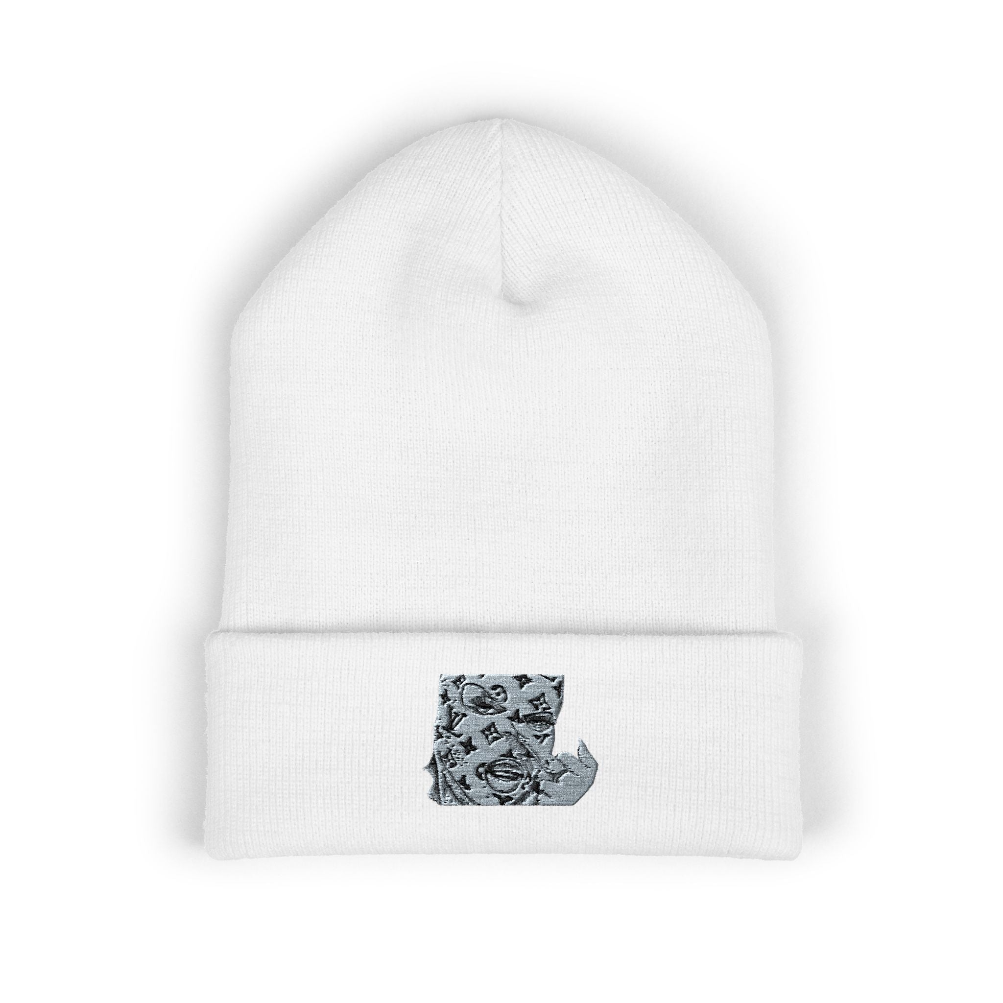 Embroidered Snowflake Massachusetts Beanie — Cozy Winter Cuffed Hat