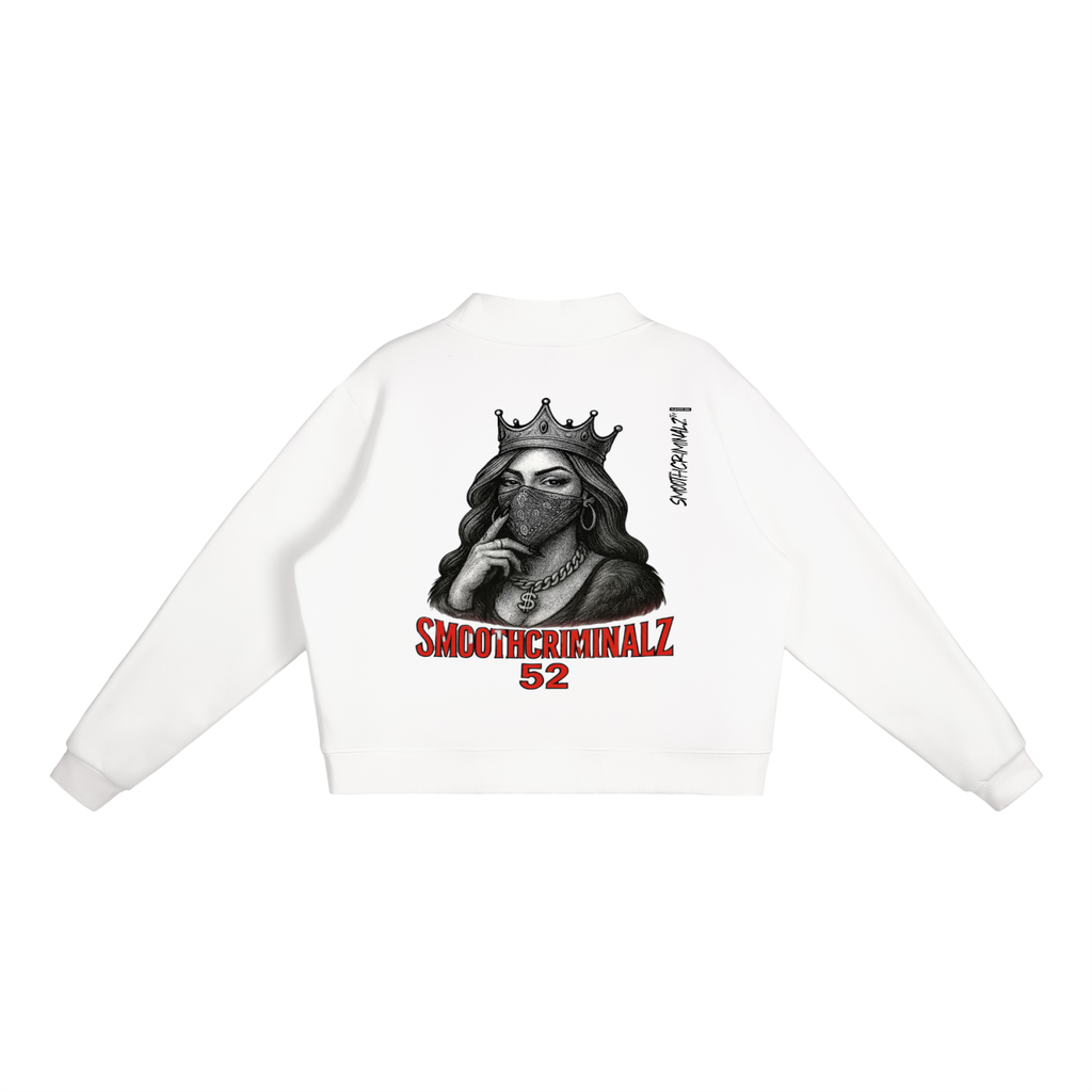 Essential Fleece Mock-Neck Crew Sweatshirt