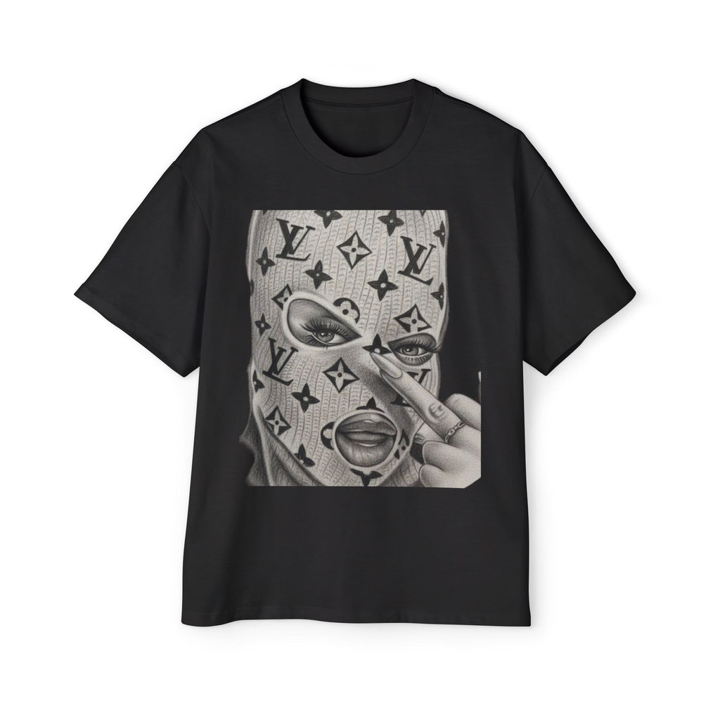 Stylish Men's Heavy Oversized Tee with Bold Graphic Design