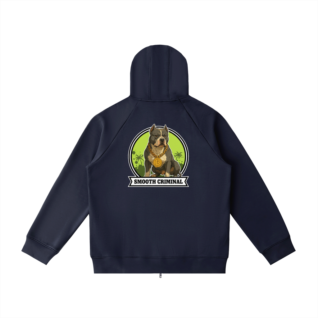 Heavyweight Raglan Sleeve Zip Hoodie