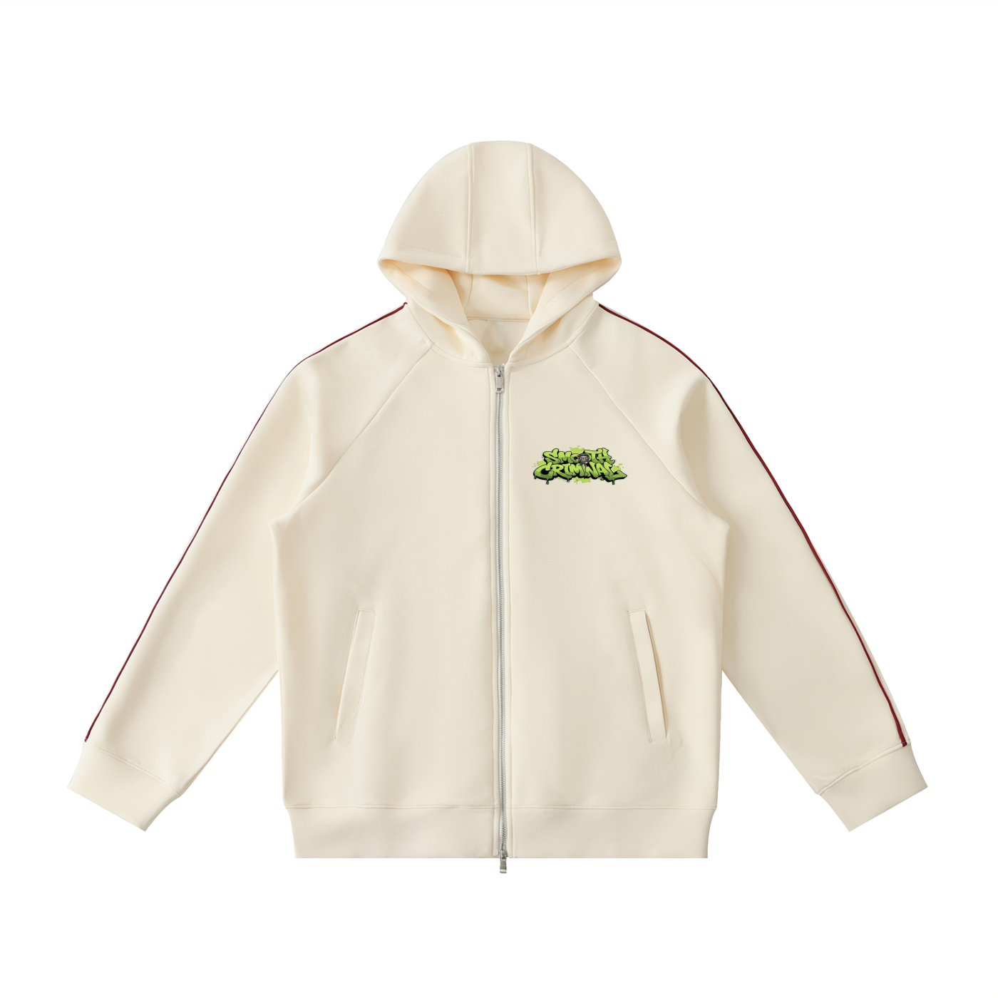 Heavyweight Raglan Sleeve Zip Hoodie