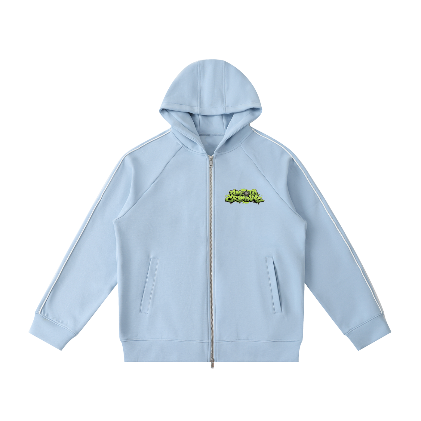 Heavyweight Raglan Sleeve Zip Hoodie