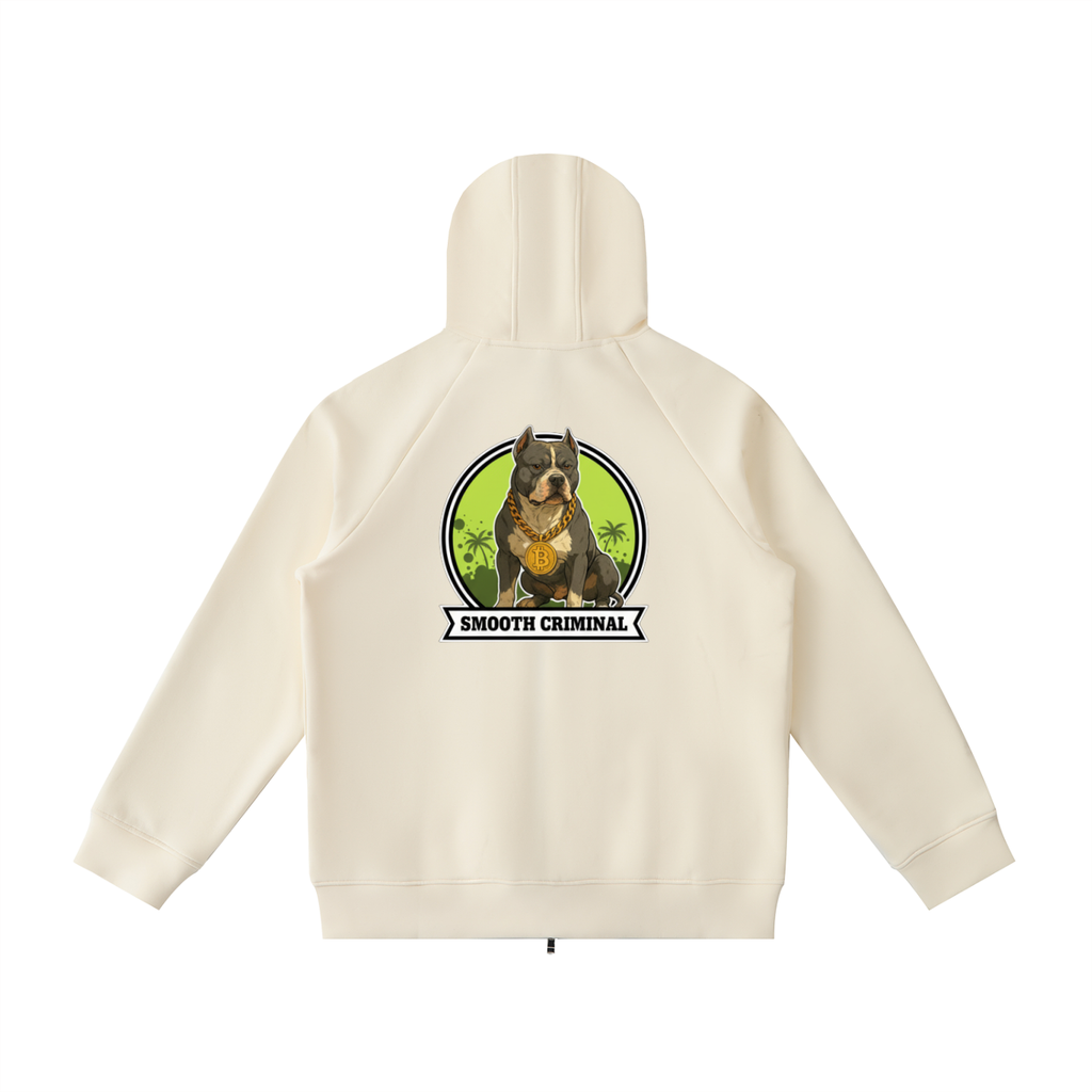 Heavyweight Raglan Sleeve Zip Hoodie