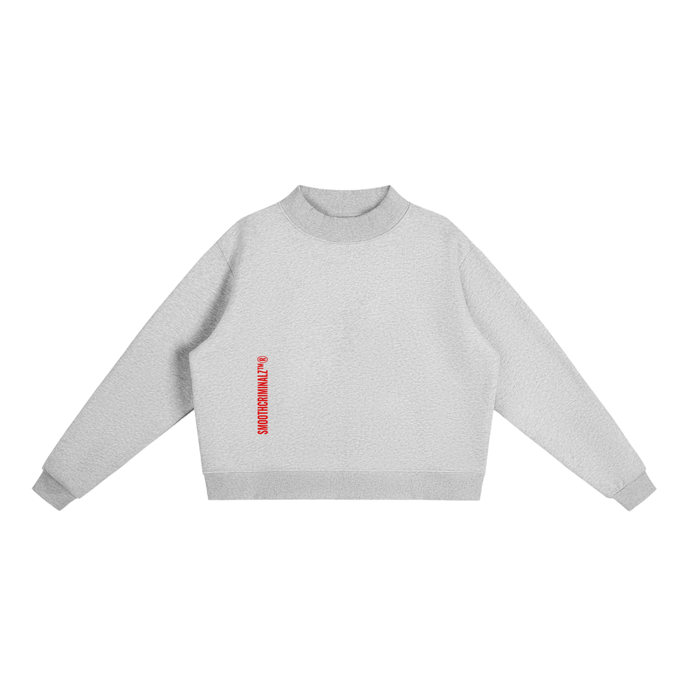 Essential Fleece Mock-Neck Crew Sweatshirt