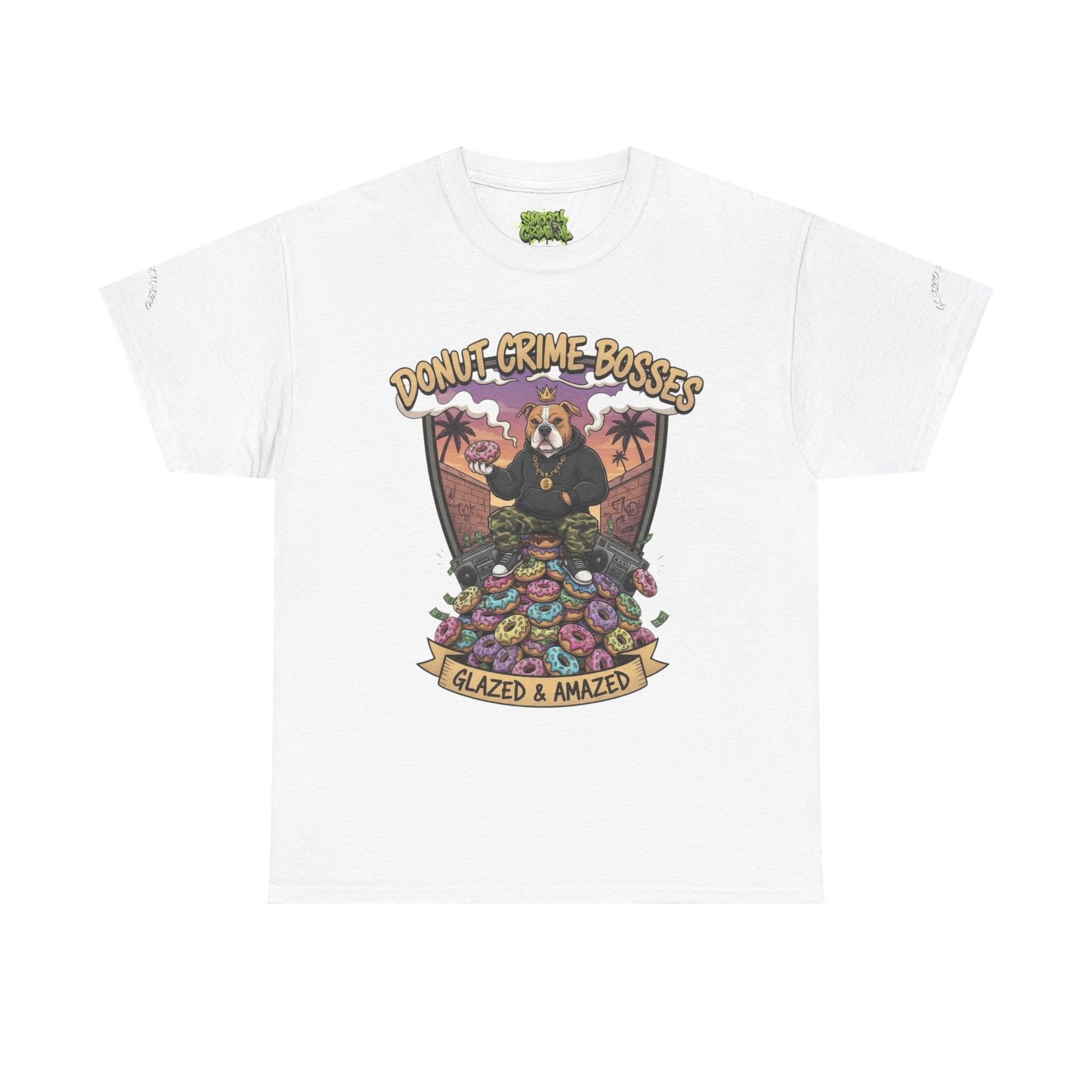 Donut Crime Bosses Unisex Heavy Cotton Tee - Glazed & Amazed