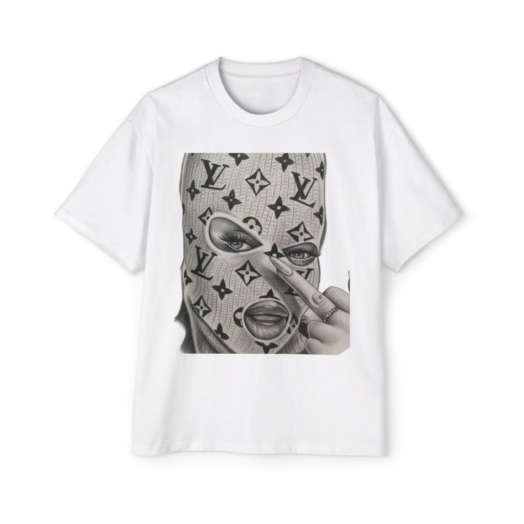 Stylish Men's Heavy Oversized Tee with Bold Graphic Design