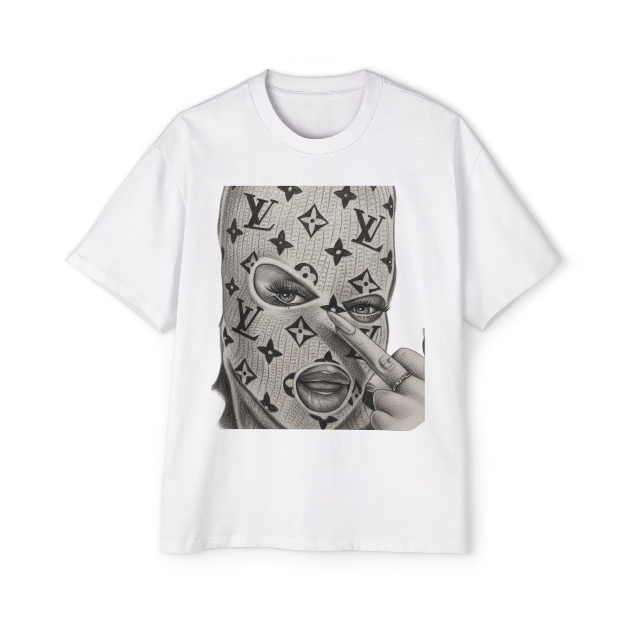 Stylish Men's Heavy Oversized Tee with Bold Graphic Design