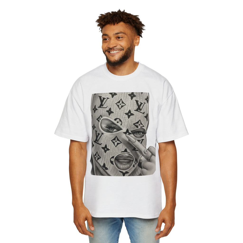 Stylish Men's Heavy Oversized Tee with Bold Graphic Design