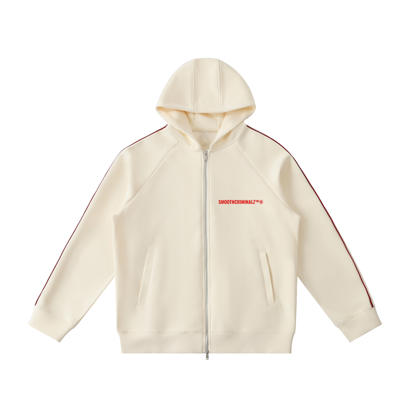 Heavyweight Raglan Sleeve Zip Hoodie