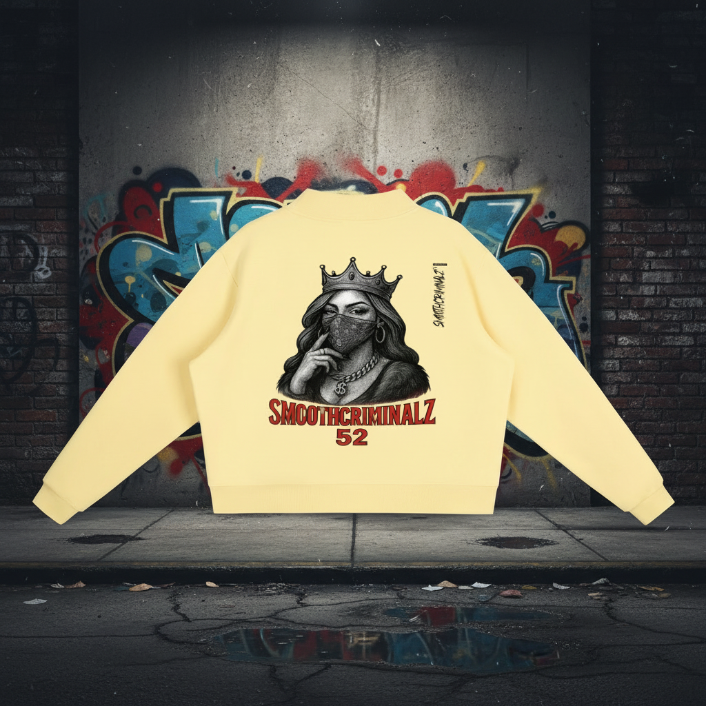 Essential Fleece Mock-Neck Crew Sweatshirt