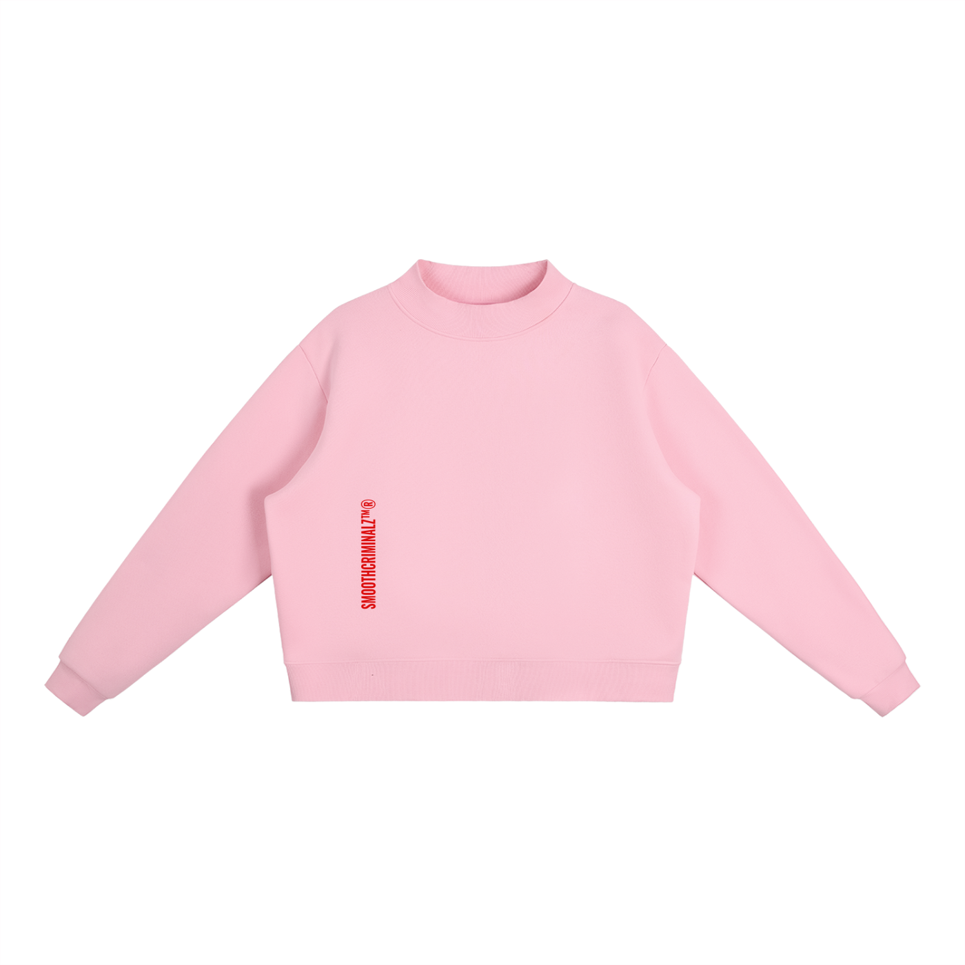 Essential Fleece Mock-Neck Crew Sweatshirt
