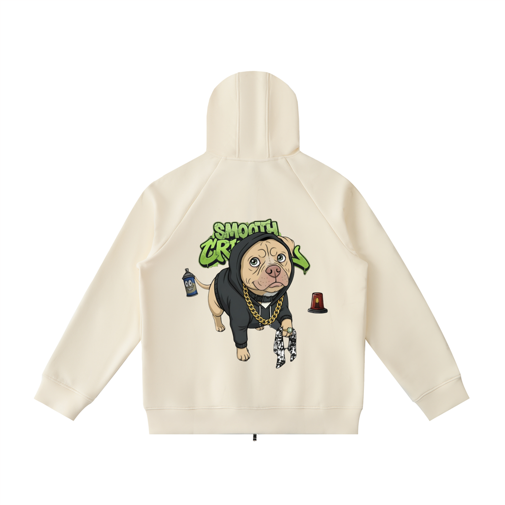 Heavyweight Raglan Sleeve Zip Hoodie