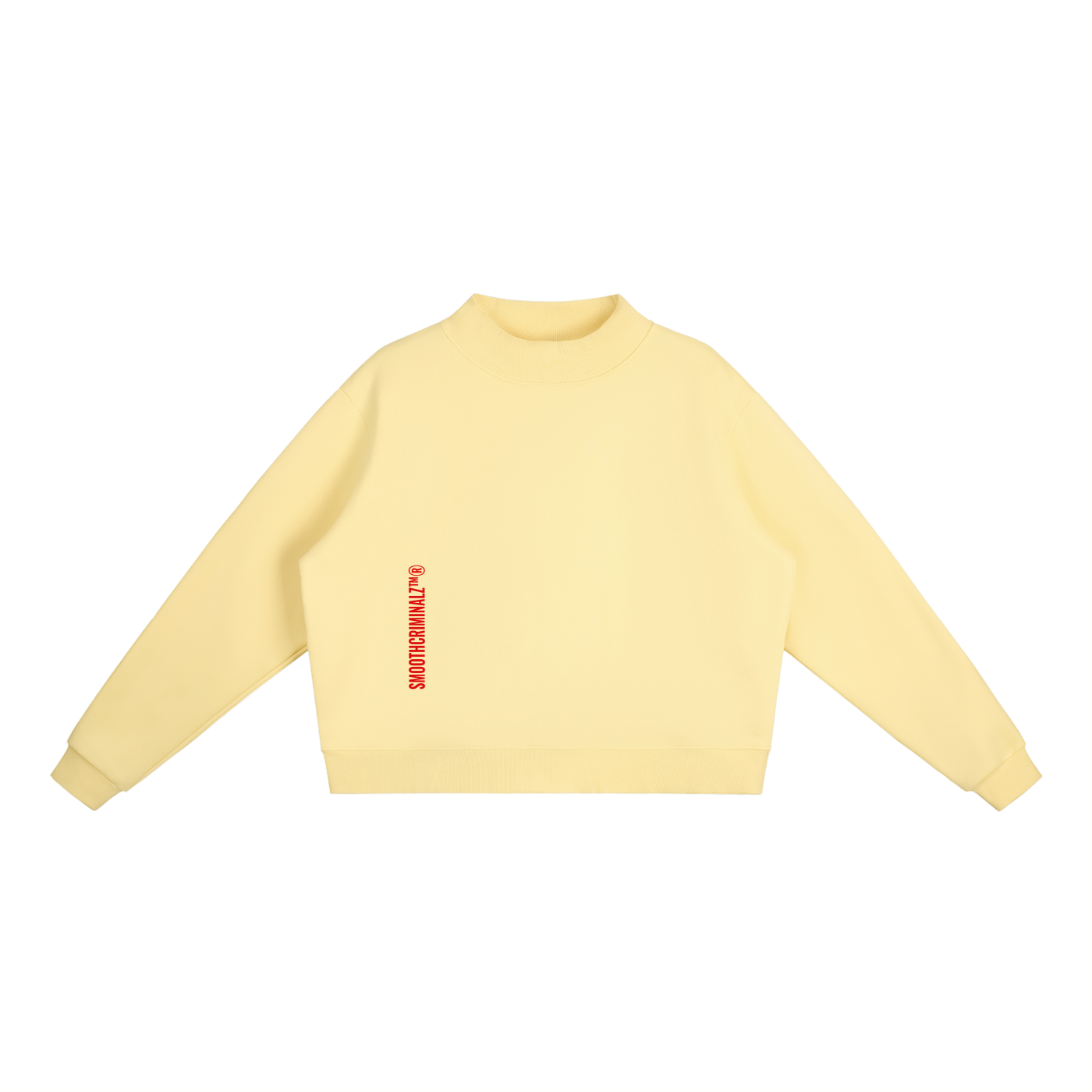 Essential Fleece Mock-Neck Crew Sweatshirt