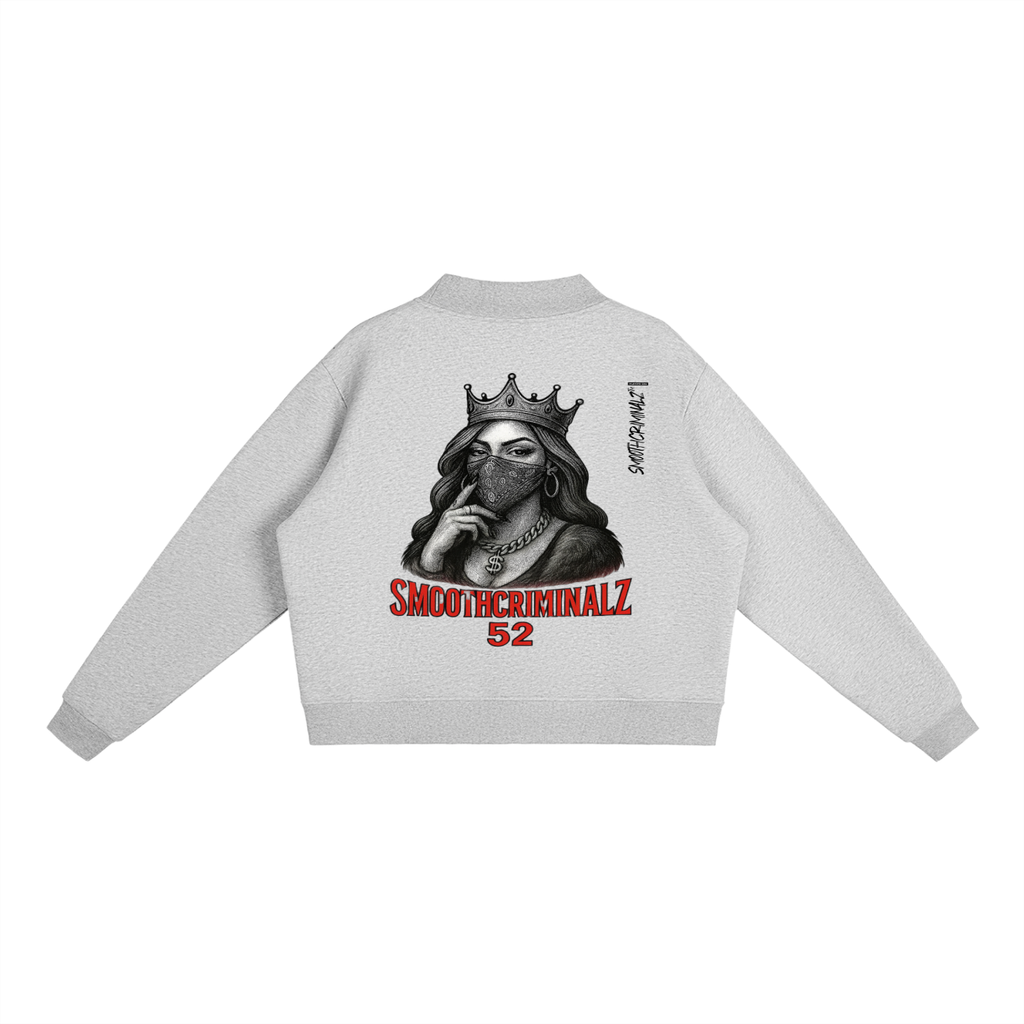 Essential Fleece Mock-Neck Crew Sweatshirt